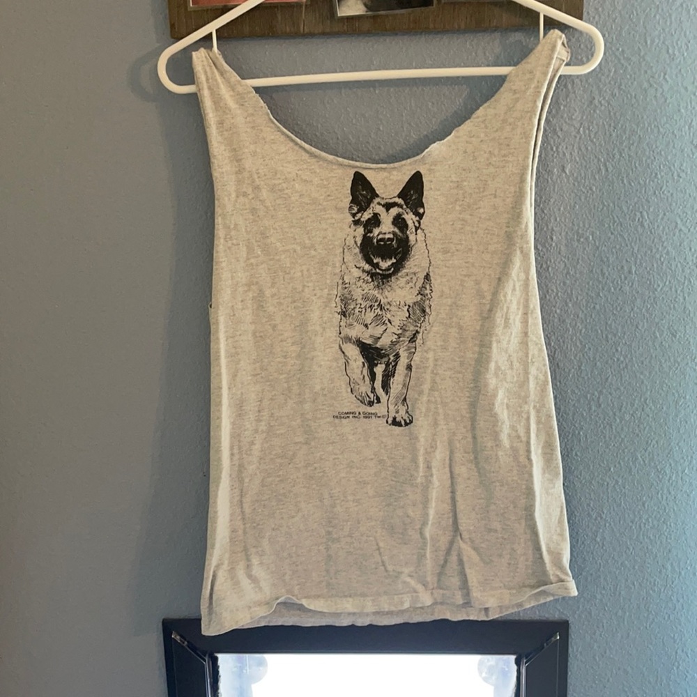 Cute dog cut tank